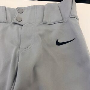 Nike boys baseball pants gray Small
